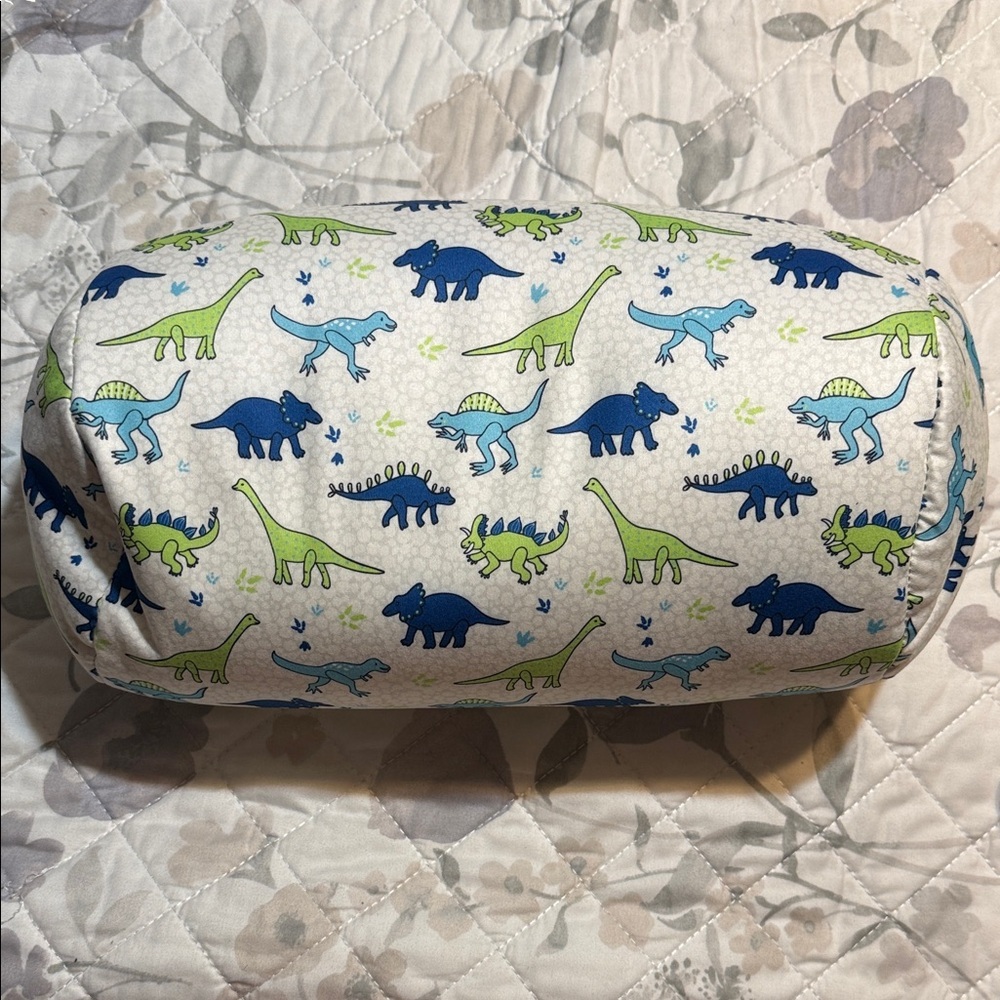 Comfort Bay Kids Dinosaur Bolster Pillow - Blue & Green